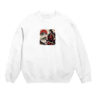 ちゃむちゃむのサムライハート Crew Neck Sweatshirt