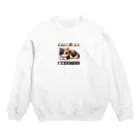 NEKOMARUDOUの三毛猫ペイント Crew Neck Sweatshirt