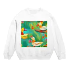 ALICE  BELLのサンシャインアヒル Crew Neck Sweatshirt