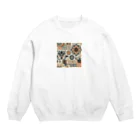 クリエイティブ・スタイル・ストアのノスタルジックレトロ Crew Neck Sweatshirt