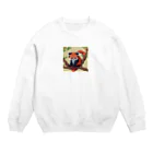 shoheiiwasaのアライグマ Crew Neck Sweatshirt