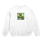 Yta_Tの輝くカエル Crew Neck Sweatshirt