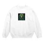 AQUAMETAVERSEのグリーン好きの女性　なでしこ1478 Crew Neck Sweatshirt