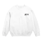 まきのTシャツ屋さんの74（文字色ブラック） Crew Neck Sweatshirt