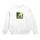 kichamanの散歩デート Crew Neck Sweatshirt