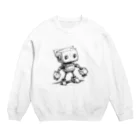 Sachi0625のレトロ戦闘ロボットＣ Crew Neck Sweatshirt