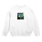 dai-gooutの漂う叫び Crew Neck Sweatshirt