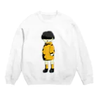 りりり。のおかっぱちゃん Crew Neck Sweatshirt