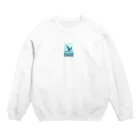 ねこにんじゃショップの海とカモメ Crew Neck Sweatshirt