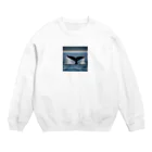 てぃっちゃんのクジラの尾 Crew Neck Sweatshirt