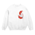 sugiakoの進撃さん愛好会用らんちゅうグッズ Crew Neck Sweatshirt