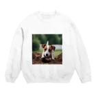 jackrussellvibes___の穴掘りジャックラッセルテリア Crew Neck Sweatshirt