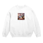 bobokeの桜 Crew Neck Sweatshirt