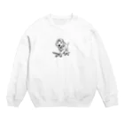 hakumenhonのスケートボード犬 Crew Neck Sweatshirt