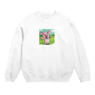 かめたびのぷ―のゴルフ Crew Neck Sweatshirt