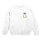 おしゃまち歩き【北海道】の誕生石シリーズ（9月・サファイア） Crew Neck Sweatshirt