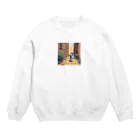 中村悠弥の街を走るシュナウザー Crew Neck Sweatshirt