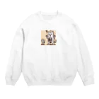 ロボなねこちゃんのサプライズねこット Crew Neck Sweatshirt