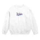 sansamのねこごろり Crew Neck Sweatshirt