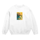 AQUAMETAVERSEの昼寝　なでしこ1478 Crew Neck Sweatshirt