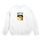 AQUAMETAVERSEの箱からのぞいている子猫　ラフルール　1859 Crew Neck Sweatshirt