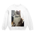 姫子のベロ出し猫ちゃん Crew Neck Sweatshirt