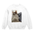 姫子のデブ猫赤ちゃん Crew Neck Sweatshirt