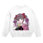 Nello@イラストの地雷ちゃん♥ Crew Neck Sweatshirt