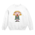 ツノダチサトの空を見上げる 〜ふわふわ〜 Crew Neck Sweatshirt