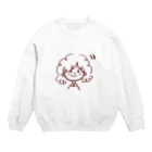 milgrainのくせ毛の女の子 Crew Neck Sweatshirt