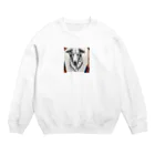 マニーのわんちゃんグッズの ボルゾイ（犬）をモチーフにしたわんちゃんNo.2 Crew Neck Sweatshirt