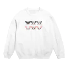 Coral Pea -フクロモモンガブリーダー-のフクモモ愛好会。(いろいろいるよ) Crew Neck Sweatshirt