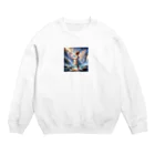 太陽の手の水の妖精 Crew Neck Sweatshirt