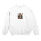 Akiraの猫 Crew Neck Sweatshirt