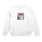 burebiの怒る猫 Crew Neck Sweatshirt