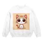 yos-1292583のねこニコばん Crew Neck Sweatshirt