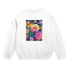 モノモノクローゼットの花々 Crew Neck Sweatshirt