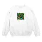 tentetenの森の冒険中 Crew Neck Sweatshirt