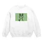 納豆ごはんのウサココスプレをするコンセント君（緑） Crew Neck Sweatshirt