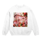 ぶーたんのいちごの夢幻 Crew Neck Sweatshirt