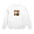 雑貨「キリン堂」のきりん１４ Crew Neck Sweatshirt