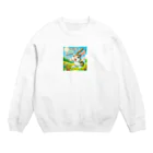 Yuya-Naganoの元気なウサギ Crew Neck Sweatshirt