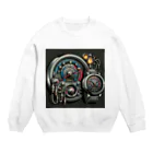 the blue seasonの時間のダッシュボード Crew Neck Sweatshirt