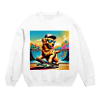 キャップ犬専門店のキャップ犬2 Crew Neck Sweatshirt