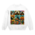 momonekokoのポップなハロウィン Crew Neck Sweatshirt