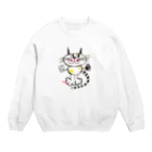 okopinのキャットちゃん  Crew Neck Sweatshirt