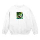 nagisa_riumanの冒険パンダ Crew Neck Sweatshirt