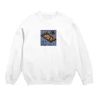 レトロゲームイラストのレトロゲードット絵ファミコン3 Crew Neck Sweatshirt