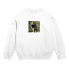 Karokaronすとあのタイガーカメラマン Crew Neck Sweatshirt