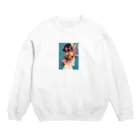 AQUAMETAVERSEの花束をあなたに　Hime  2530 Crew Neck Sweatshirt